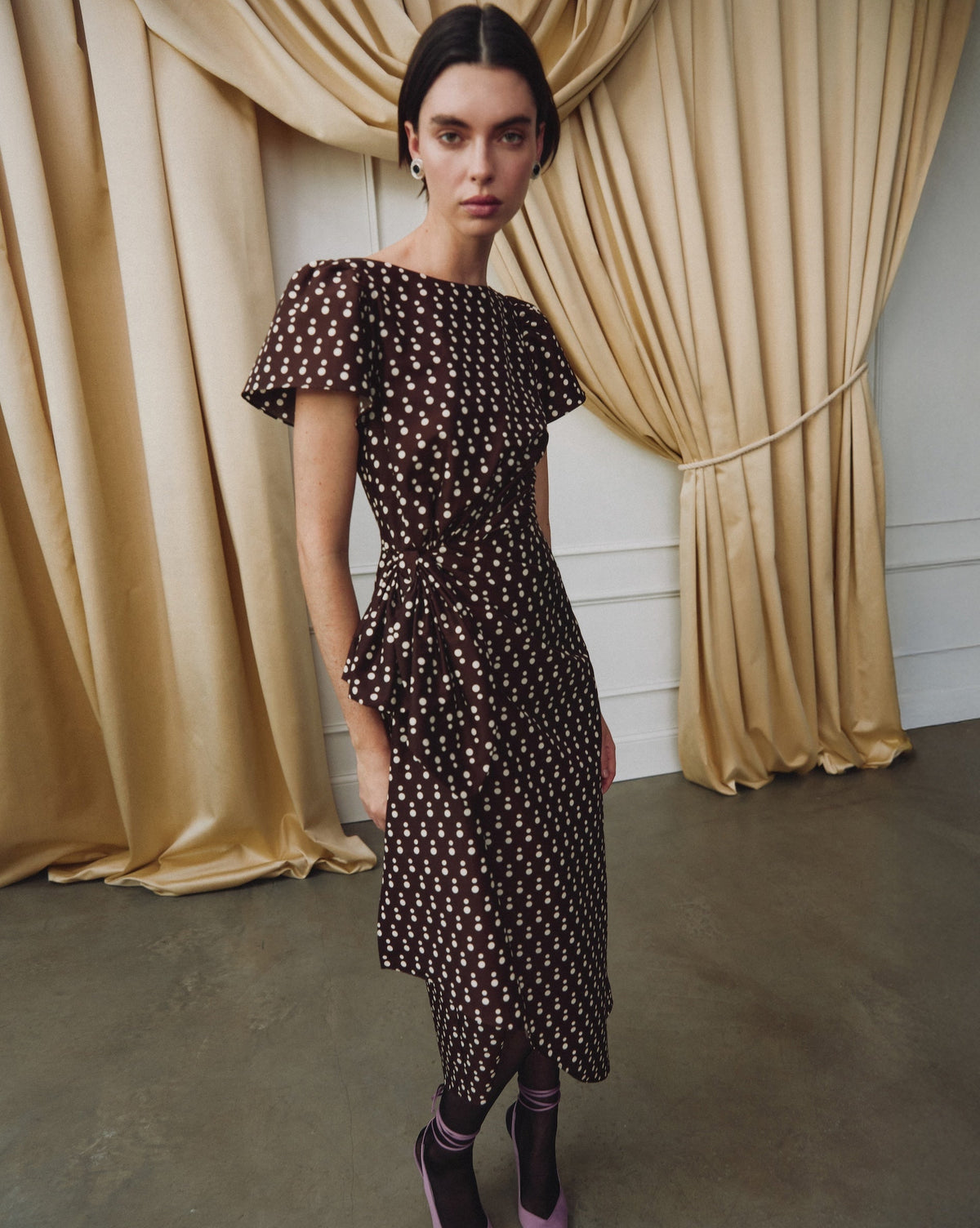 Emeline Polka Dot Dress