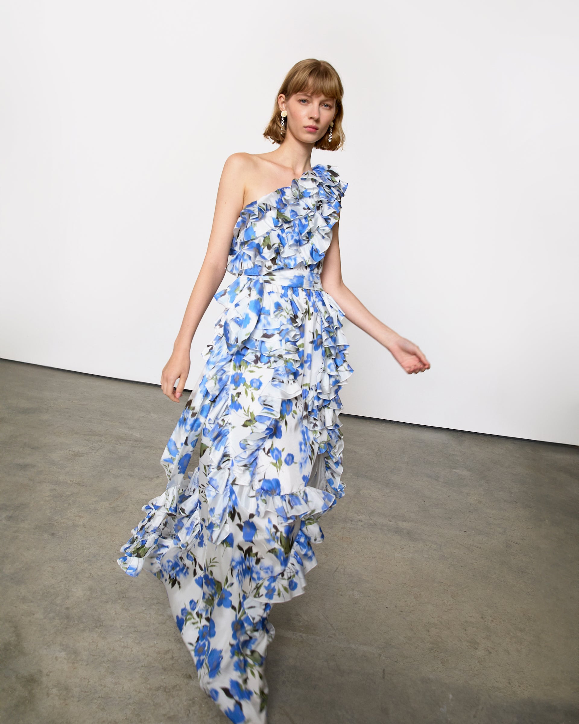 Angela Embellished Gown (Dusty Blue)