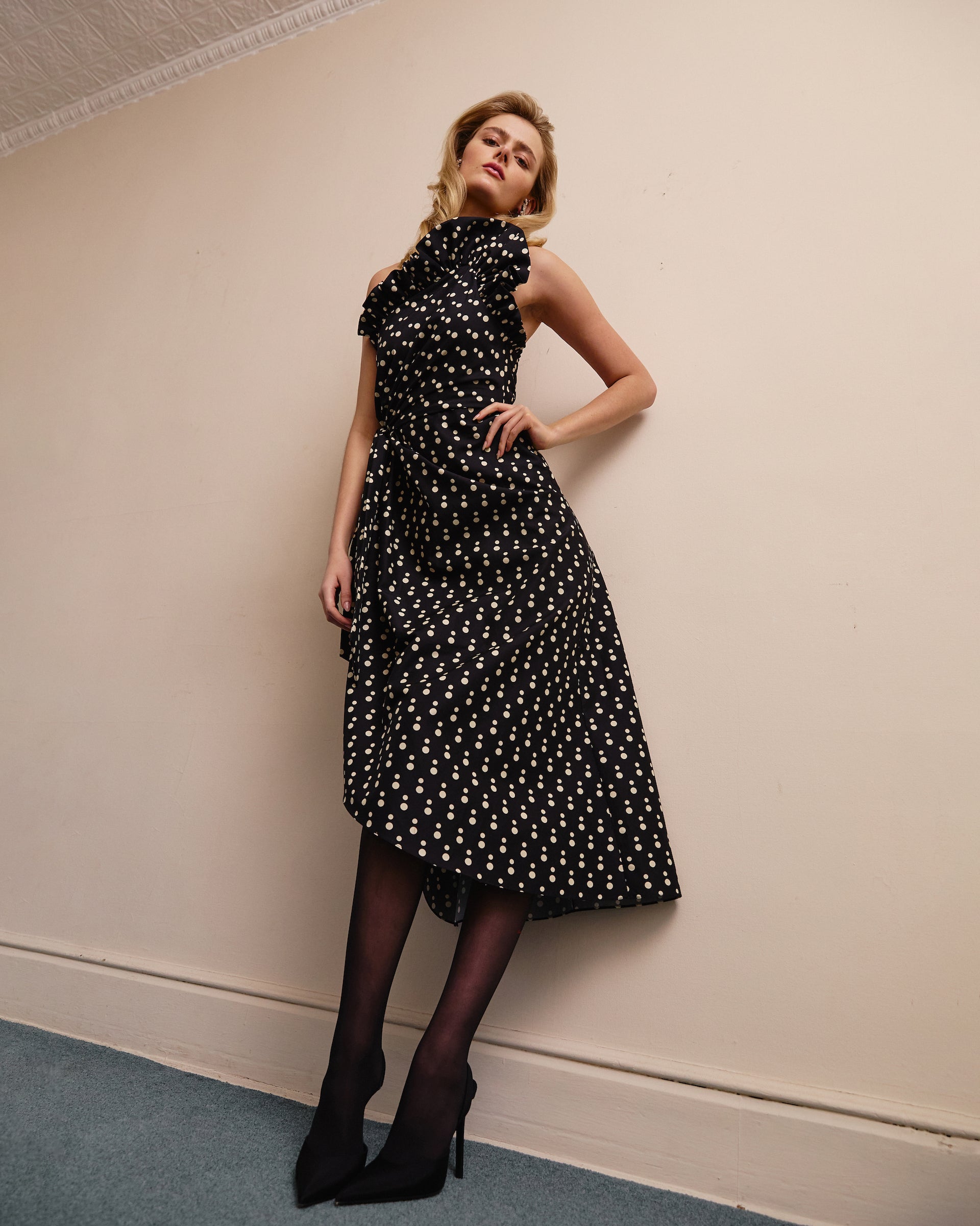 Charlotte Polka Dot Dress