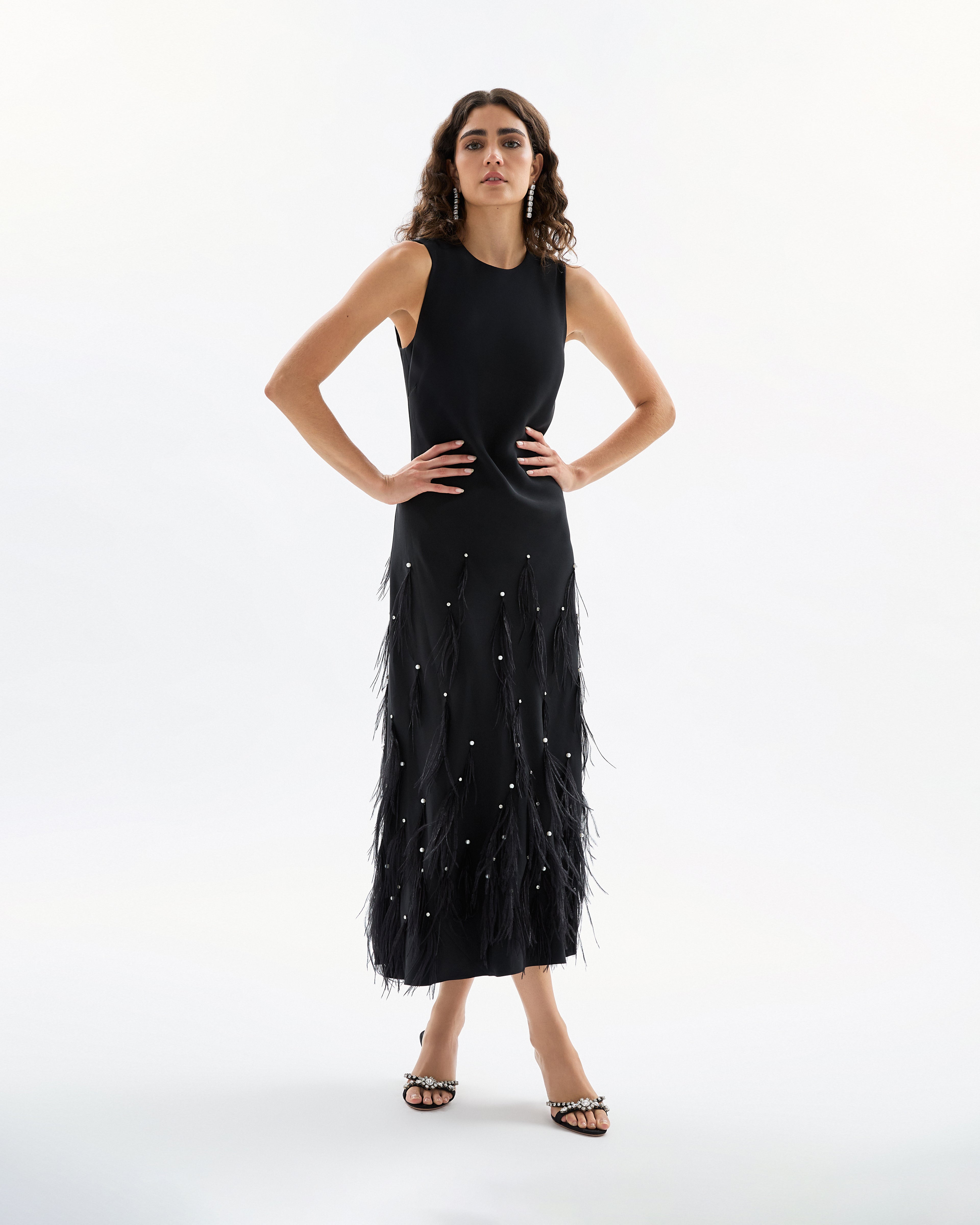 Laney Feather Dress