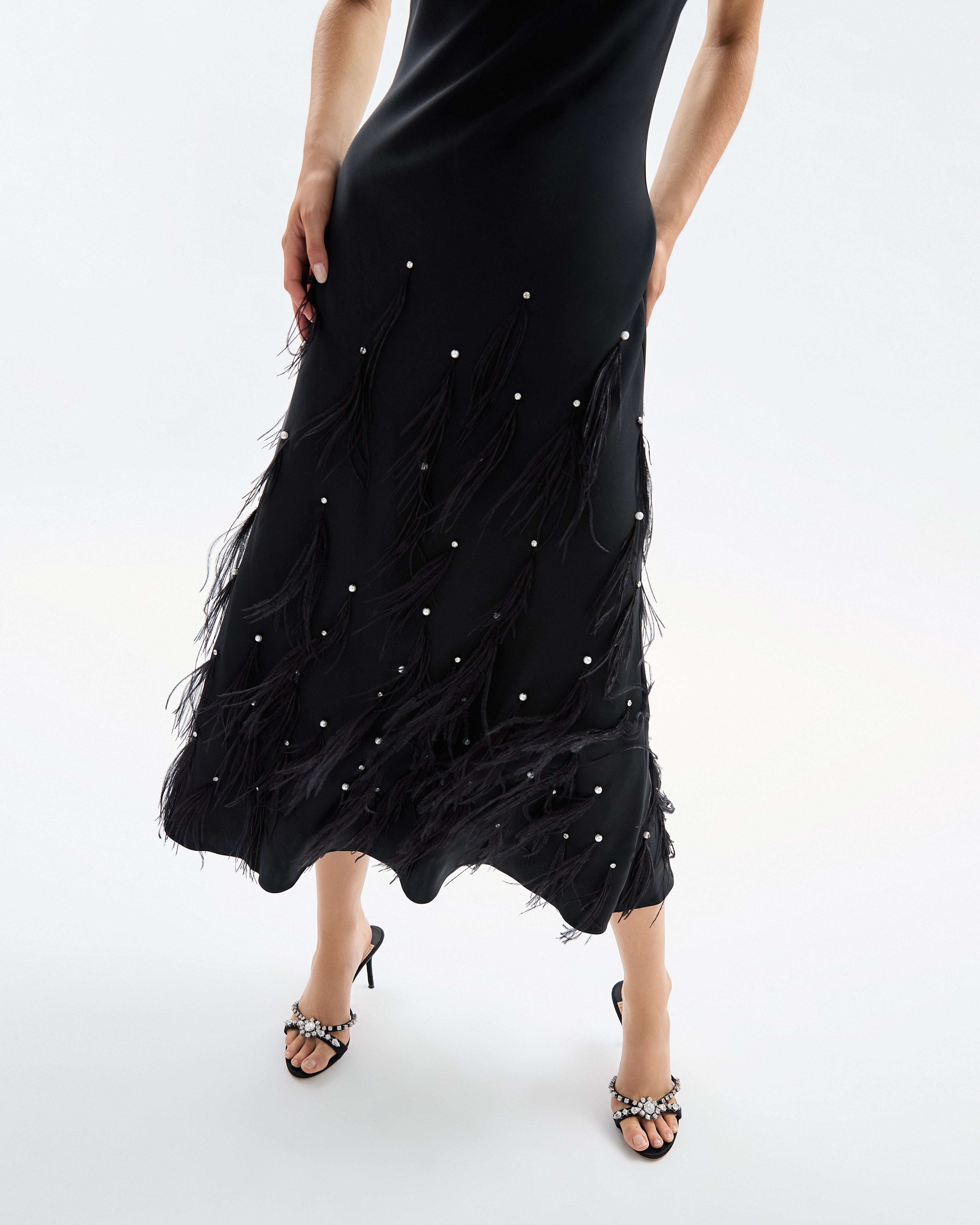 Laney Feather Dress