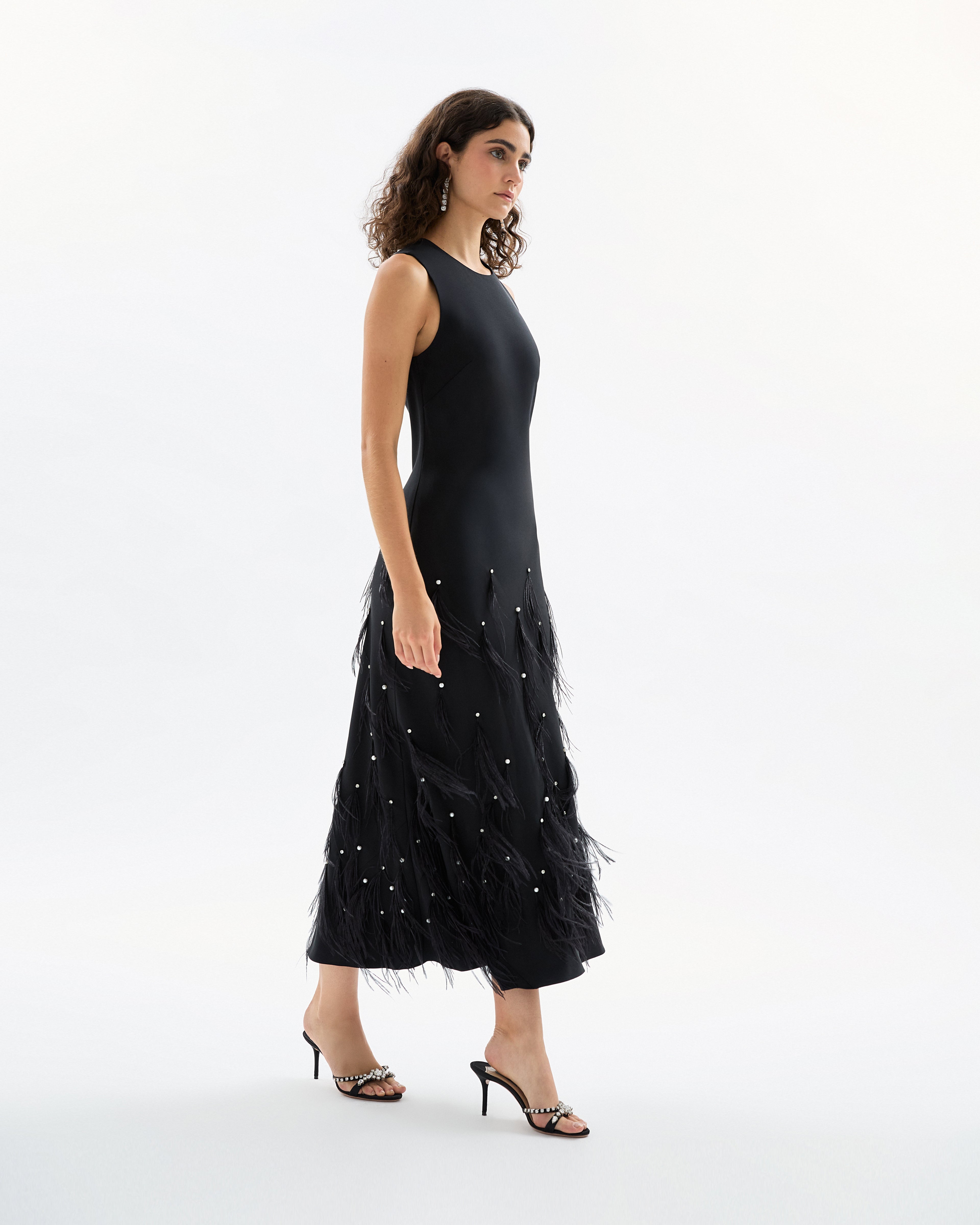 Laney Feather Dress