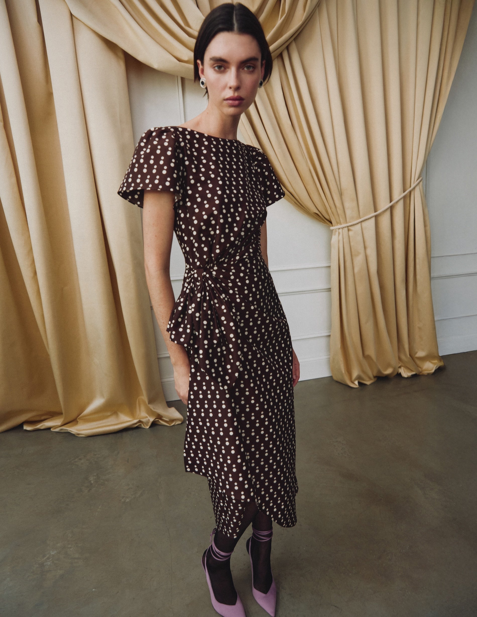 Emeline Polka Dot Dress