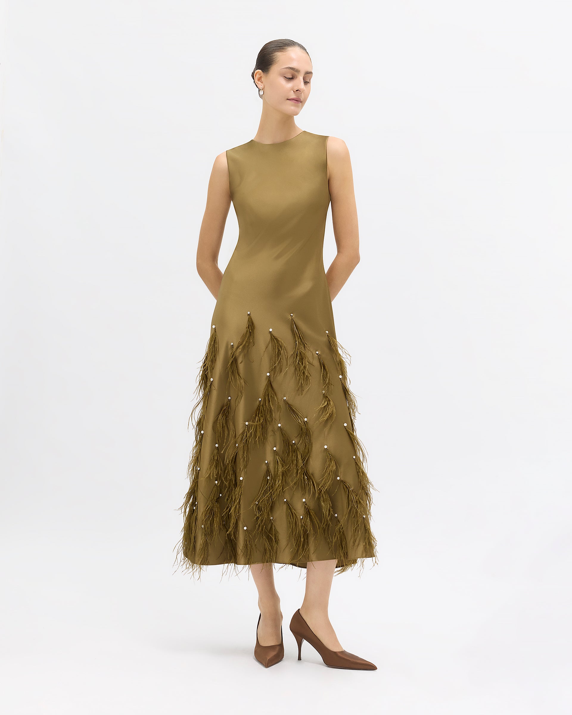 Laney Feather Dress